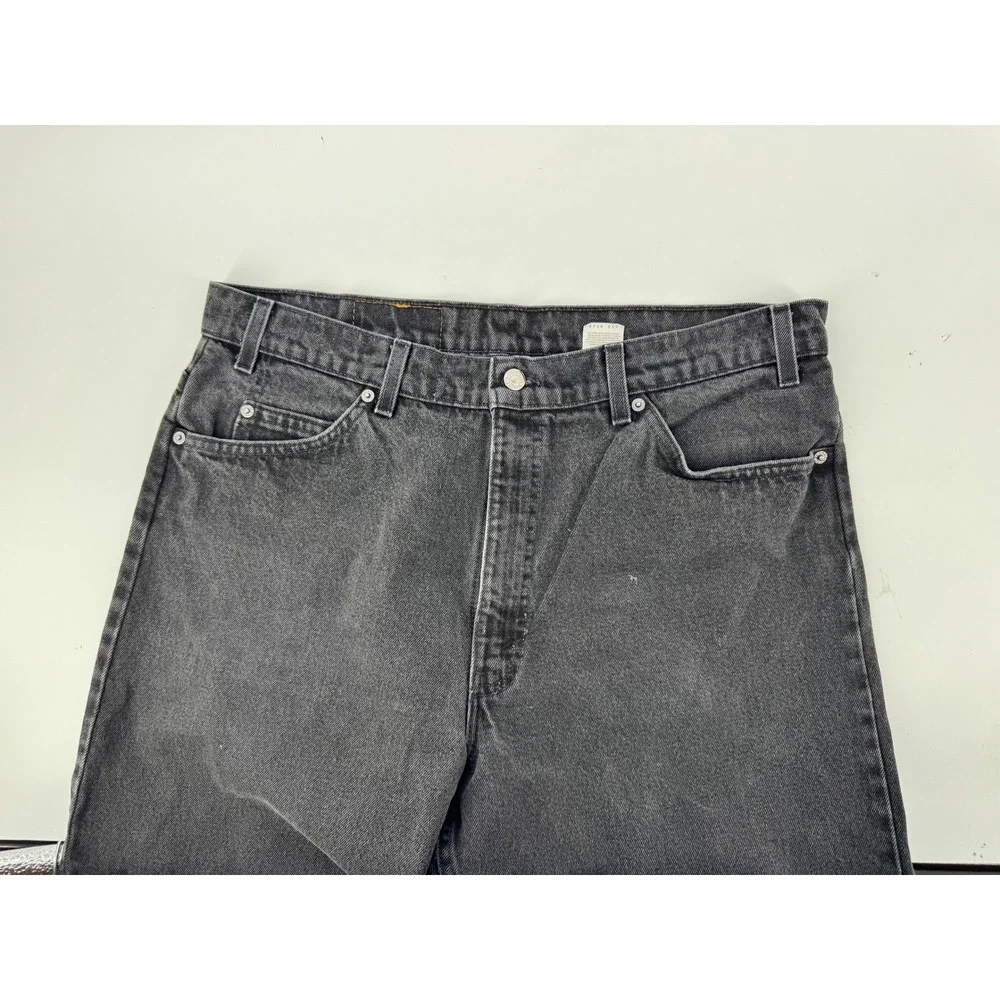 Vintage Levi's 550‎ Orange Tab Jeans Mens 38x34 Faded Black 90s Tapered USA Made